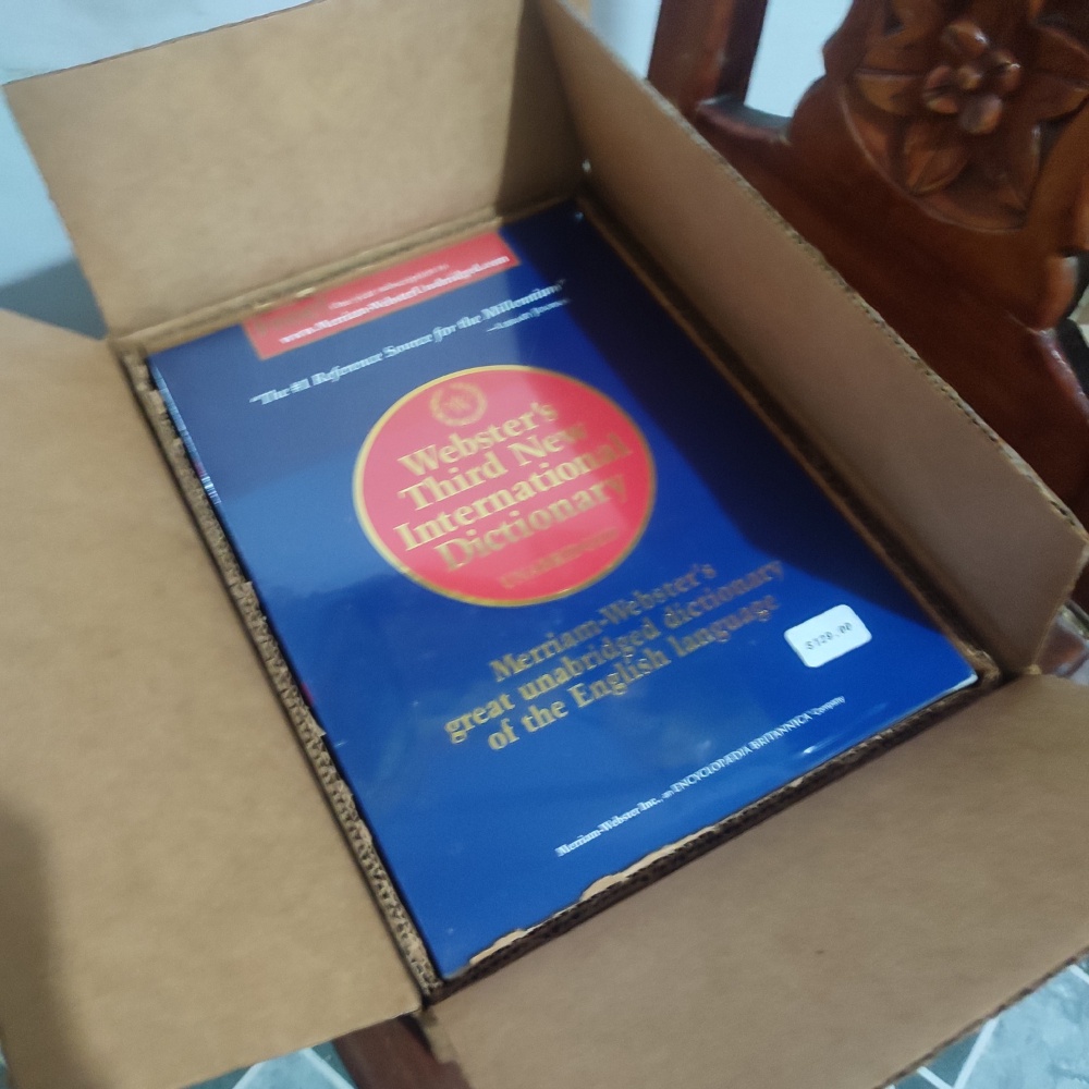 Webster's Third New International Dictionary, Unabridged (HARDBOUND COVER)  Shopee Philippines