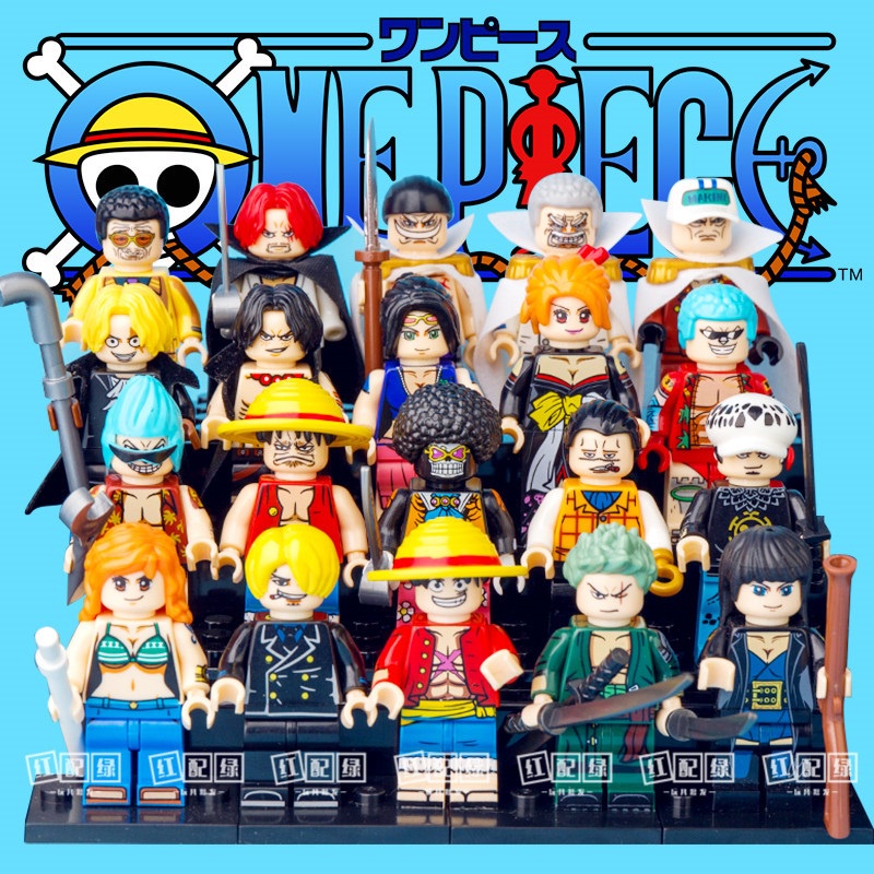 ☀Minifigures Assembling Toys Compatible Lego One Piece Zoro Luffy Nami ...