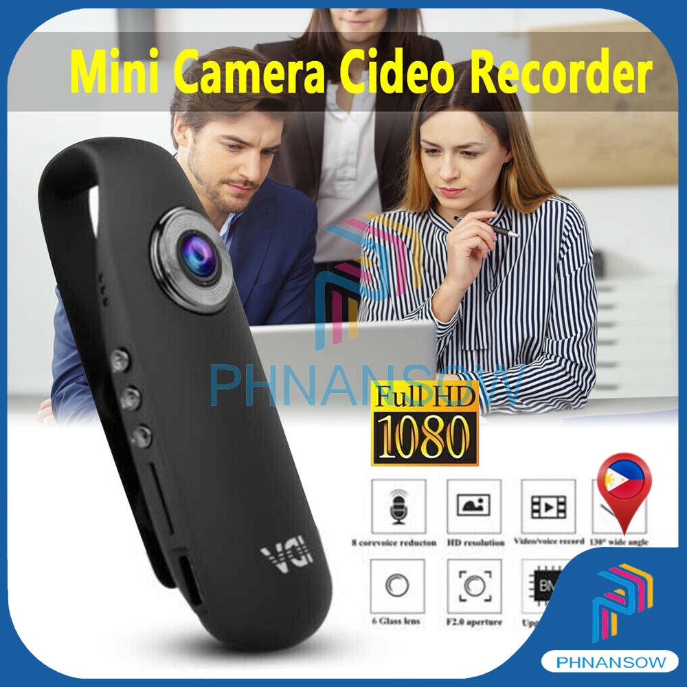 Body Camera with Audio Recording Action Camera Hidden Camera 1080P HD