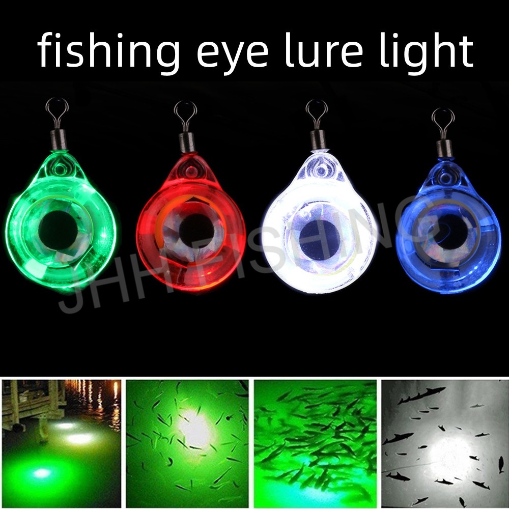Button Battery Operated LED Light Fishing Lure Squid Hook Light (4-Color)