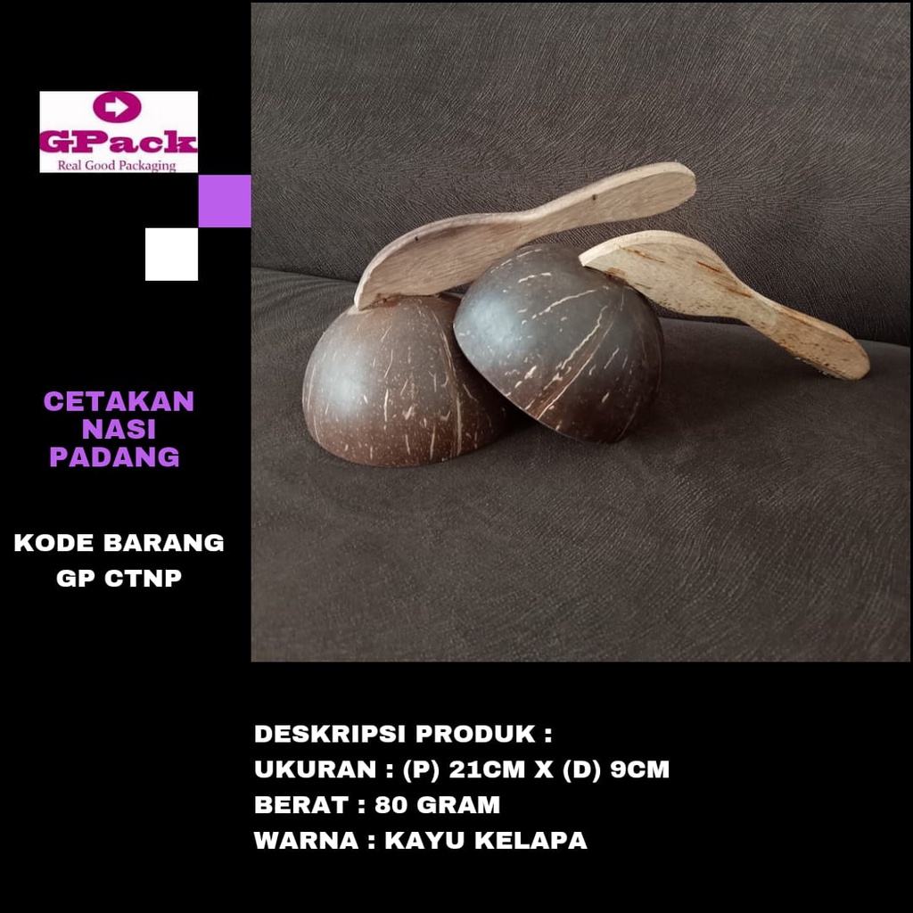 CENTONG PADANG RICE / COCONUT WOOD PADANG RICE MOLD (GP-CTNP) | Shopee ...