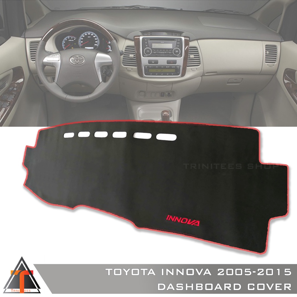 Dashboard Cover for TOYOTA INNOVA 20052015 High Quality Dash Mat Red