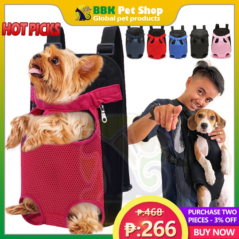 2023 Hot-Selling Pet Cat dog Backpack carrier bag mesh Handbag Outing Chest  Portable Can Be Lifted Carried Multifunctional
