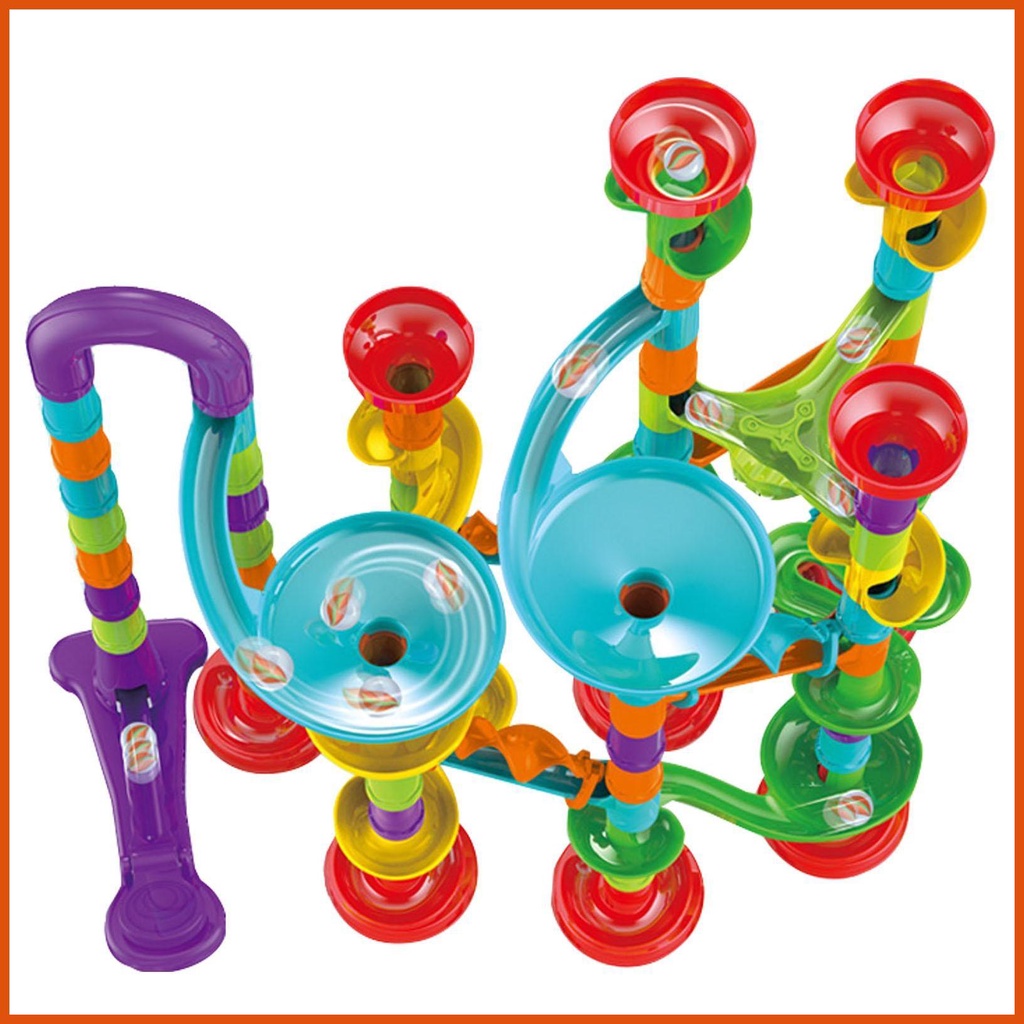 Marble Runs For Kids 142pcs Marble Genius Glow Marble Runs 3D Marble
