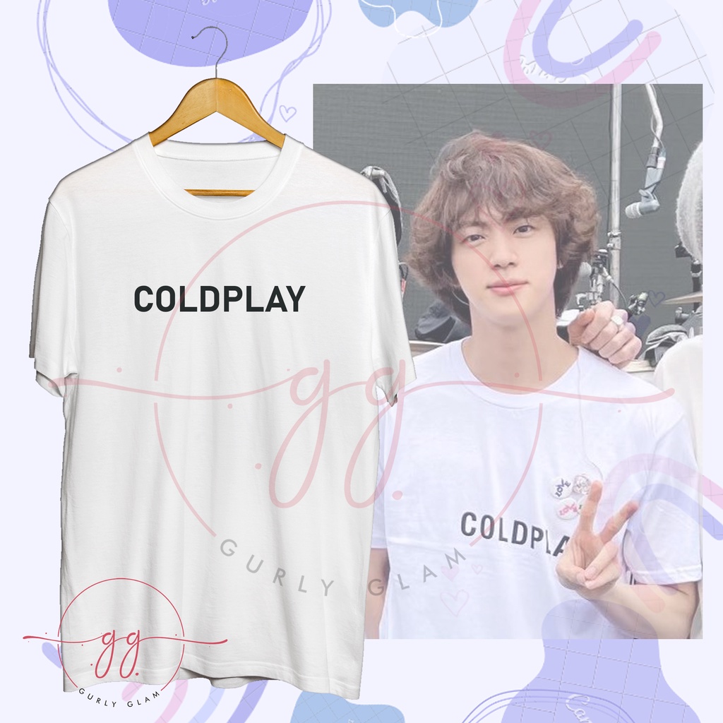 COD BANGTAN B.T.S. Jin Astronaut x Coldplay Shirt GURLY GLAM KIDS CROP TOP ADULT