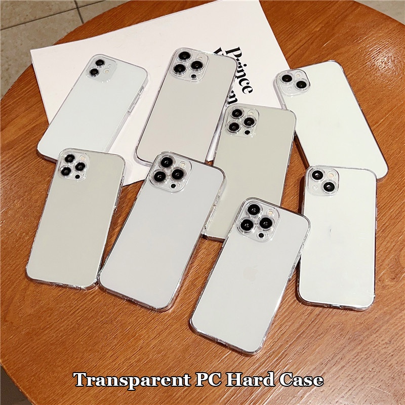 Full Cover Transparent PC Hard Case For iPhone 15 14 13 12 Plus Pro Max ...