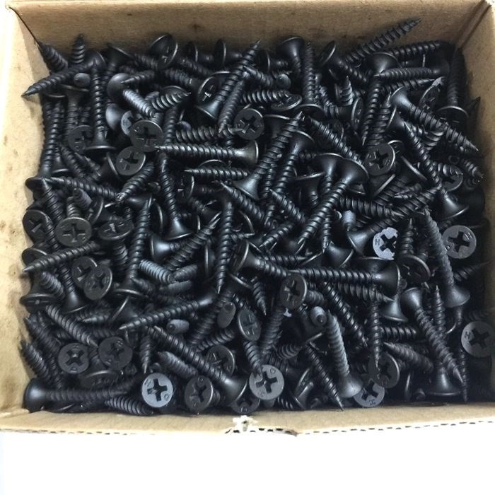 per box1000pcs gypsum screw/black screw for wood for metal 1inch 1 1