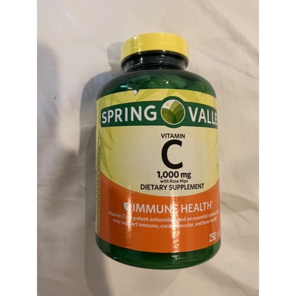 Spring Valley Vitamins C 1000mg (250tabs) | Shopee Philippines