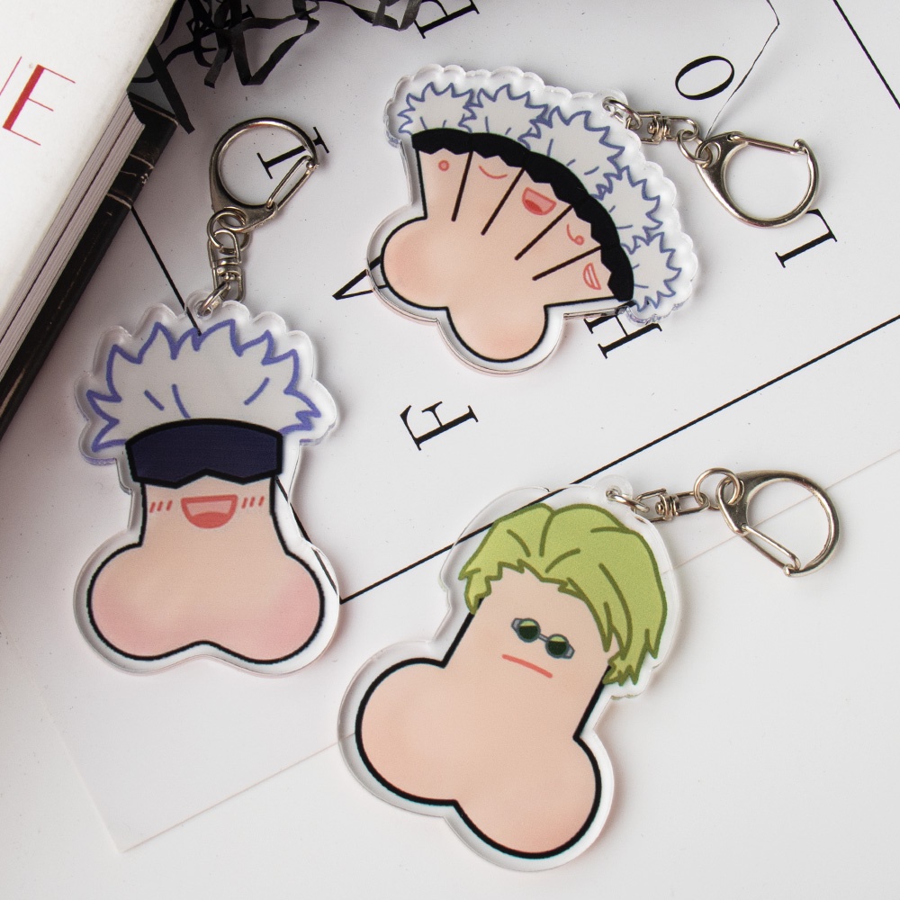 `Anime Jujutsu Kaisen Keychains Cosplay Yuji Itadori Gojo Satoru ...