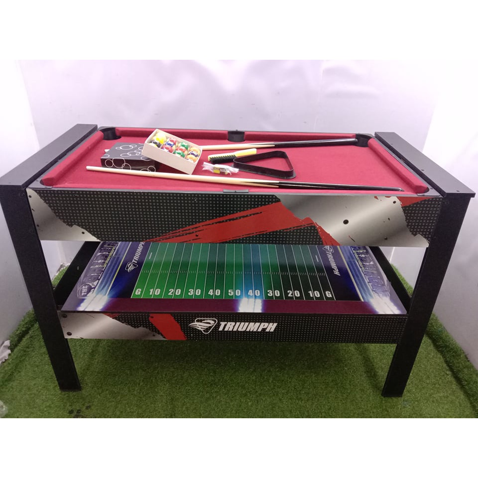 4 IN 1 ROTATING IMPORTED GAMING TABLE(RUGBY)/(POOL BILLIARDS,AIR HOCKEY ...