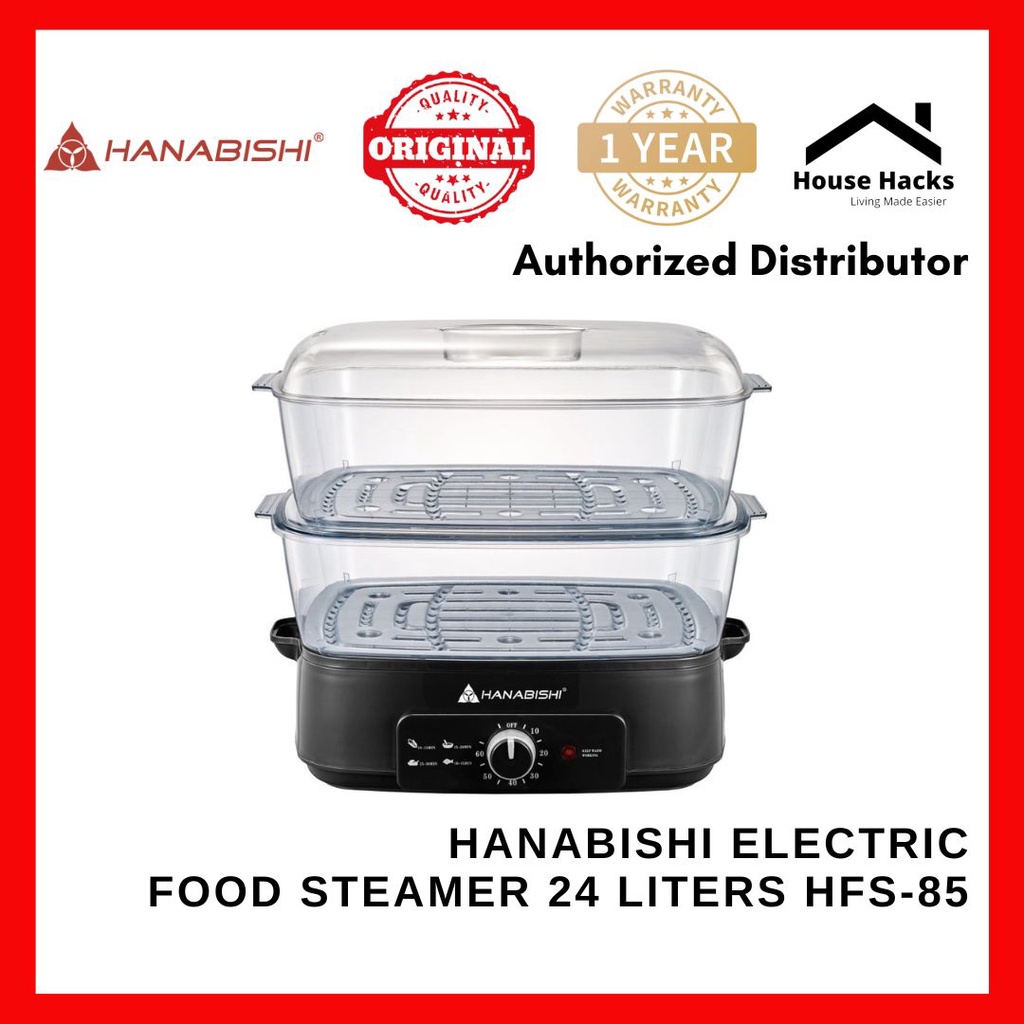 Hanabishi Electric Food Steamer 24 liters HFS85 (House Hacks) Shopee Philippines