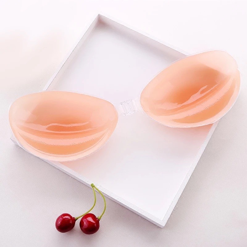 Reusable Silicone Invisible Bra Push Up Enhancer Breast Strapless ...