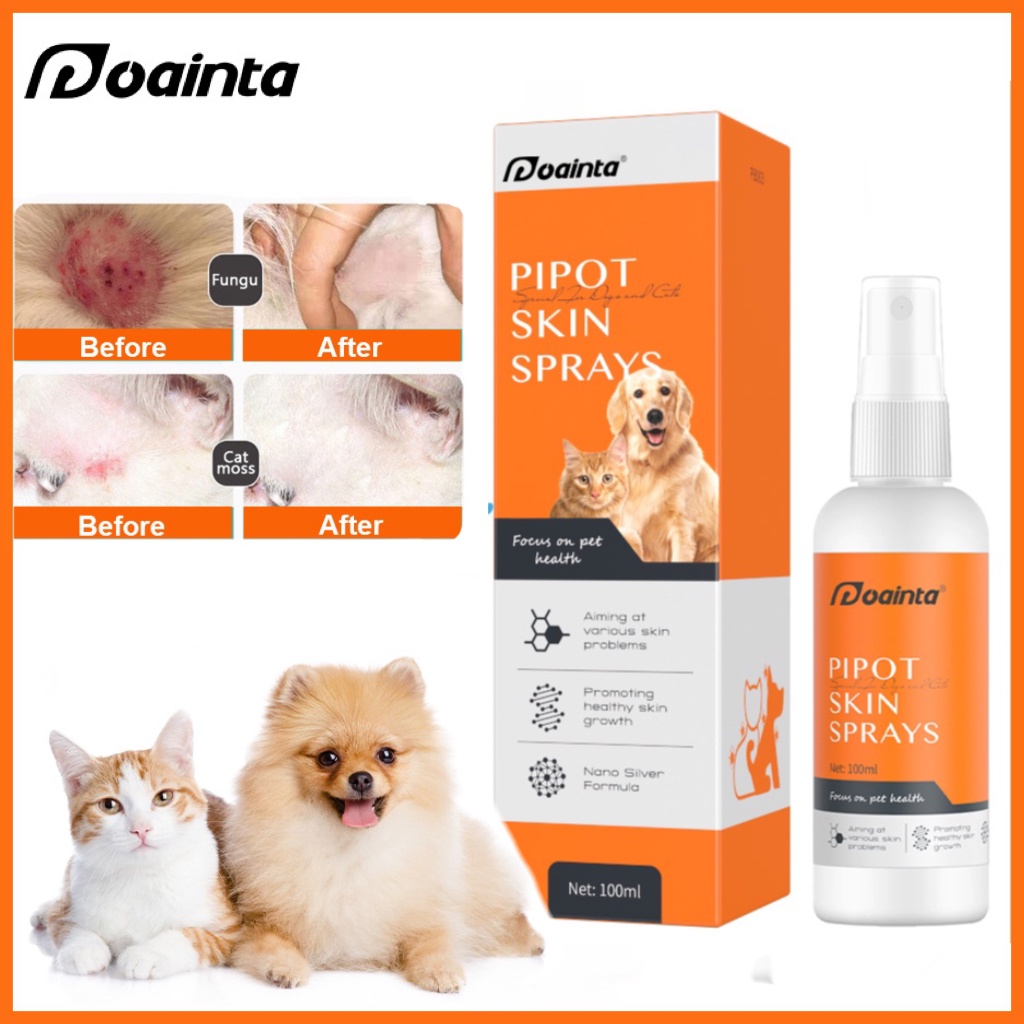 Puainta LARGE VOLUME 100ML Antifungal Skin Spray for Dog and Cat ...