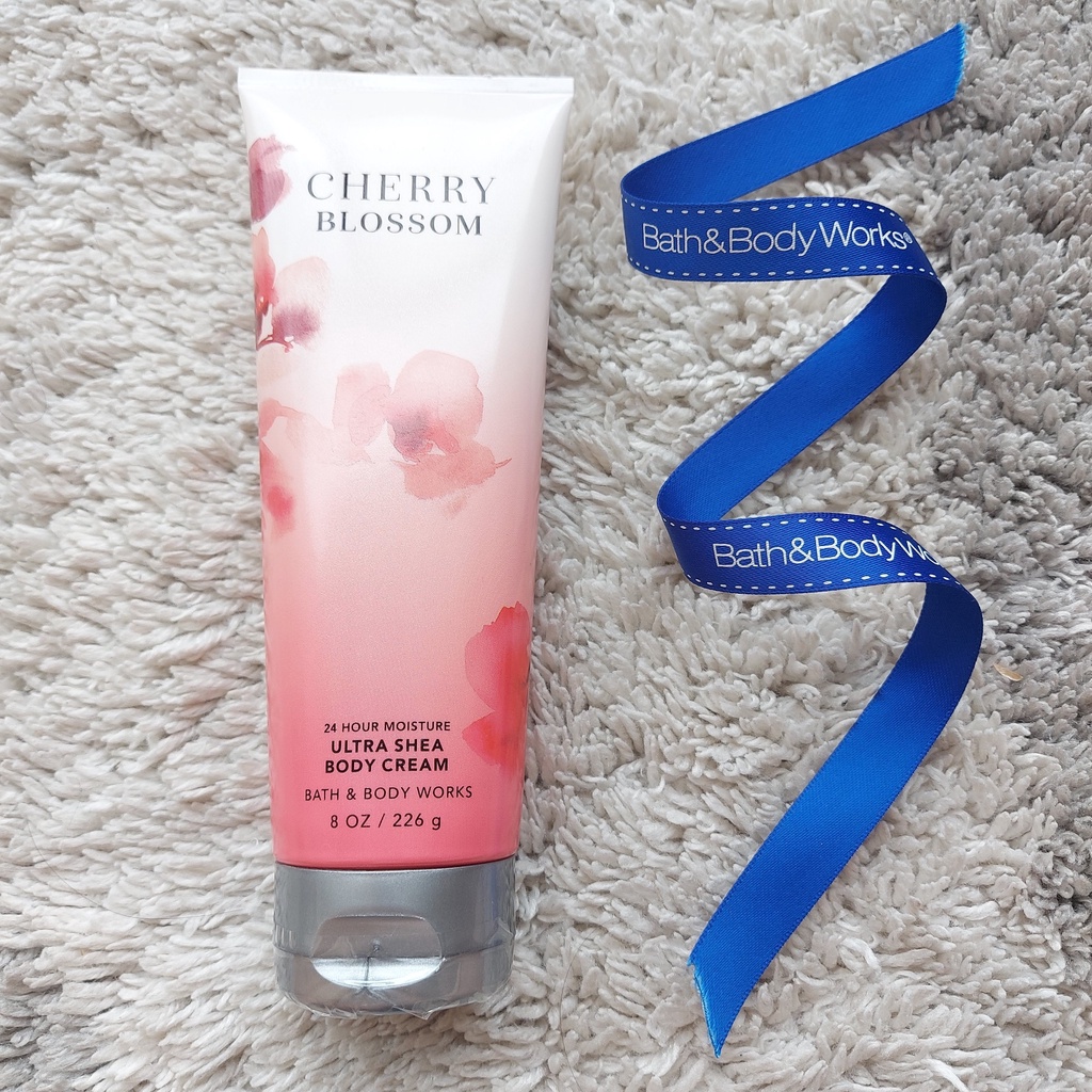 Original Bath & Body Works USA Cherry Blossom Ultra Shea Body Cream (Limited Phased Out Scent