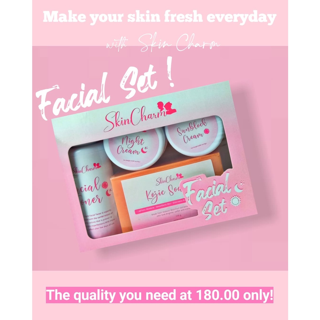 Skin Charm Facial Set New Packaging | Shopee Philippines