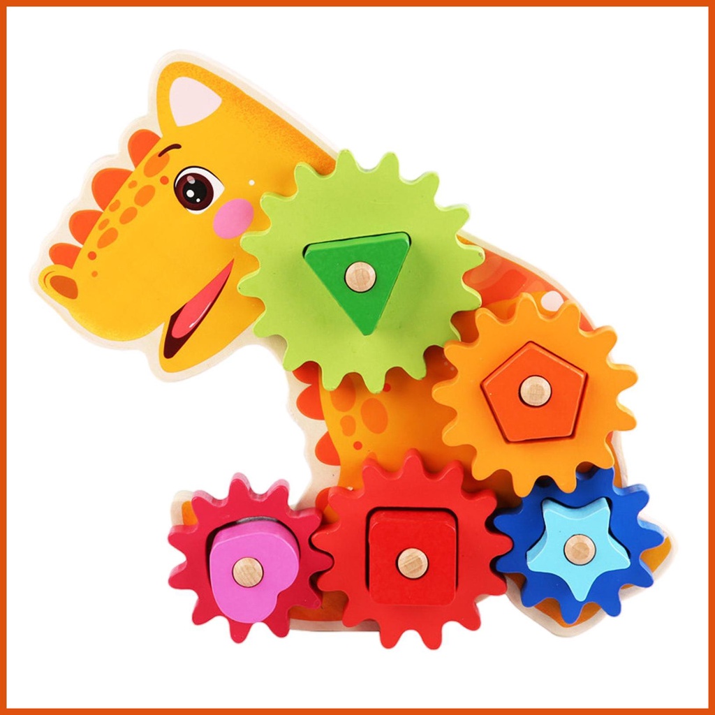 Animal Gear Block Funny Toddler Gear Puzzles Animal Gear Block Toy