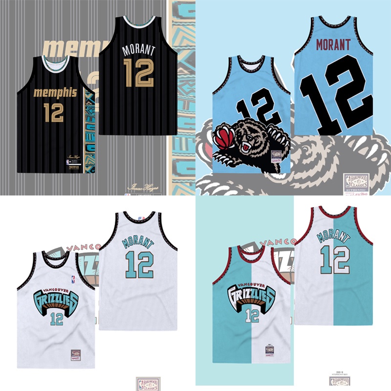 2022 New !! Kor Men Memphis Grizzlies 12 Ja Morant Basketball Jerseys