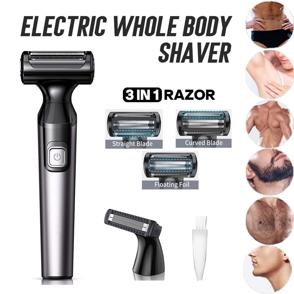 Electric Razor Whole Body Shaver Portable Intimate Areas Hair Shaver ...