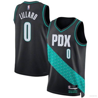 Men's Portland Trail Blazers Damian Lillard #0 Nike Grey 2020/21 Swingman  NBA Jersey- Earned Edition