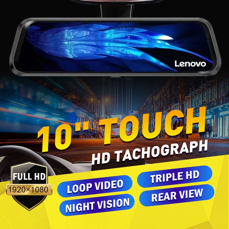 ⊙LENOVO dash cam for car dash cam for car with night vision dashcam