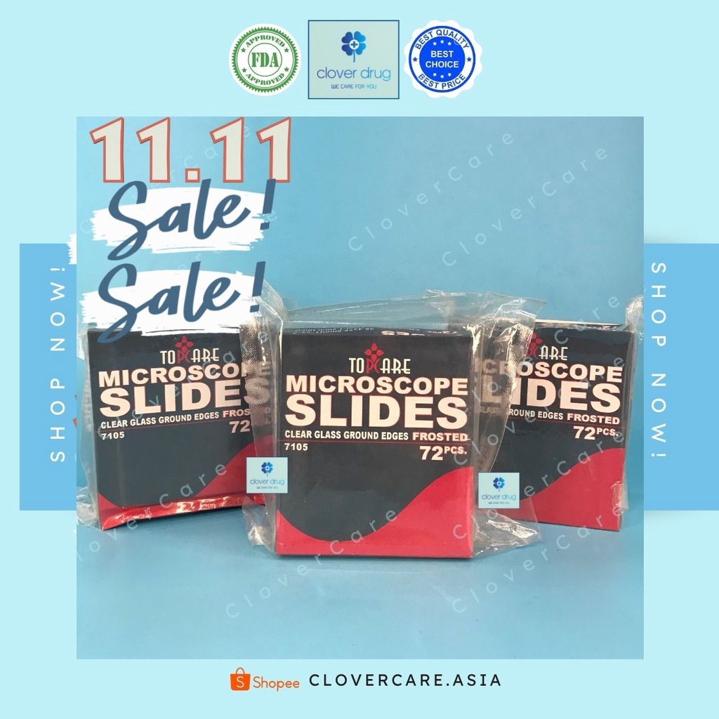 TOPCARE Microscope Glass Slide (box) Shopee Philippines