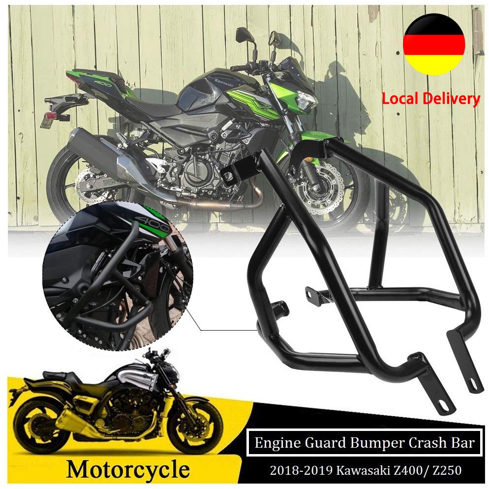 Engine Guard Protector For 2018 2019 Kawasaki Z400 Z250 Steel Highway