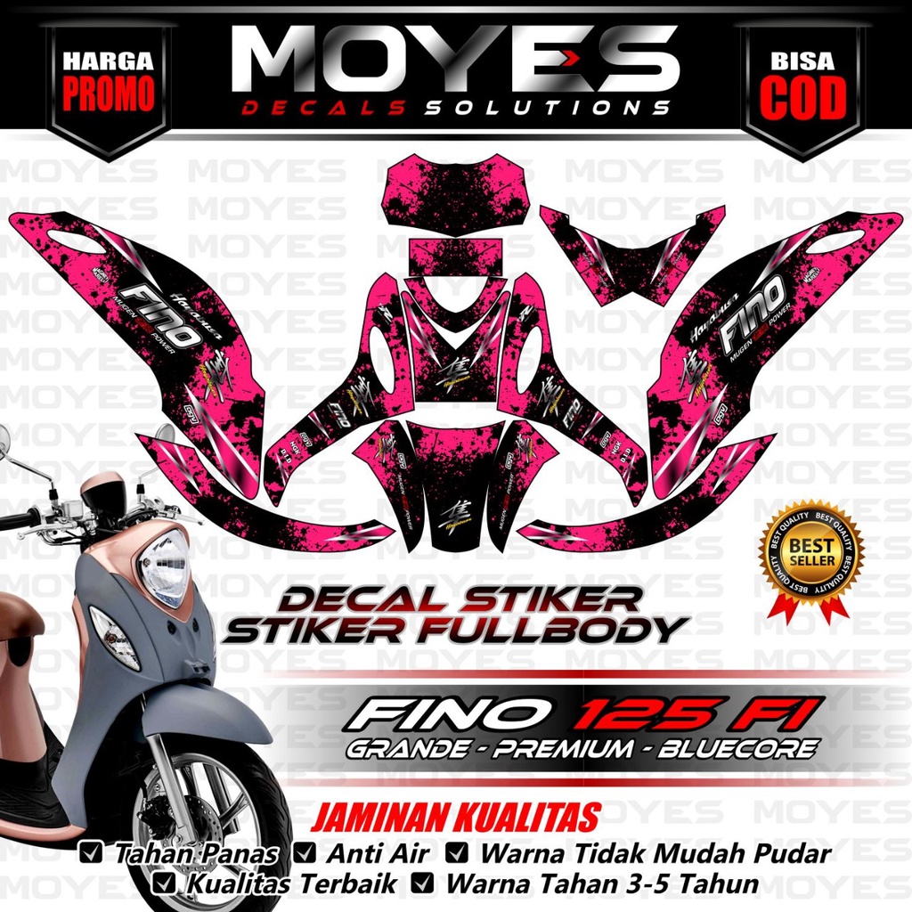 Decal Fino 125 New Fullbody Kit/Sticker Motor Fino 125 Full Blok Kit