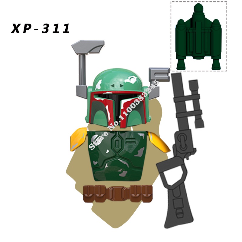 Disney Din Djarin Mandalorian Building Blocks Jango Boba Fett Grogu