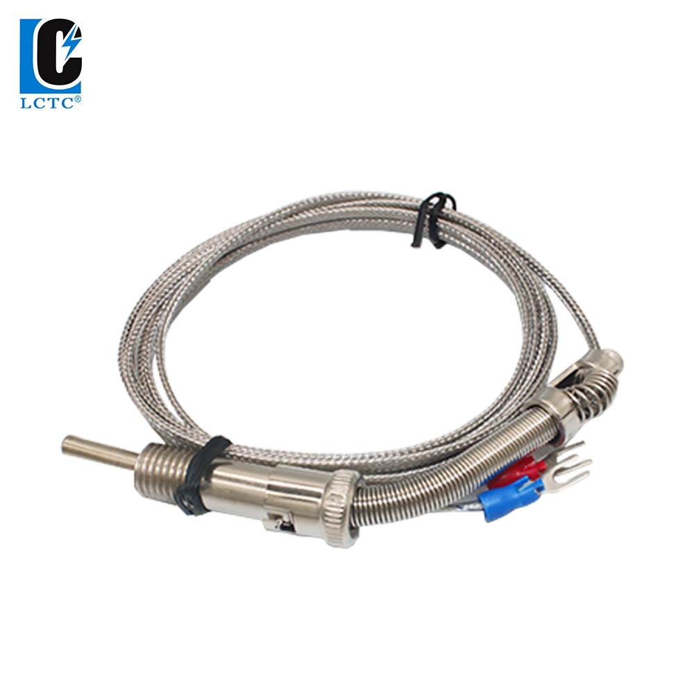K Type M8 M10 M12 Metal pression Spring Shielded Wire Thermocouple ...