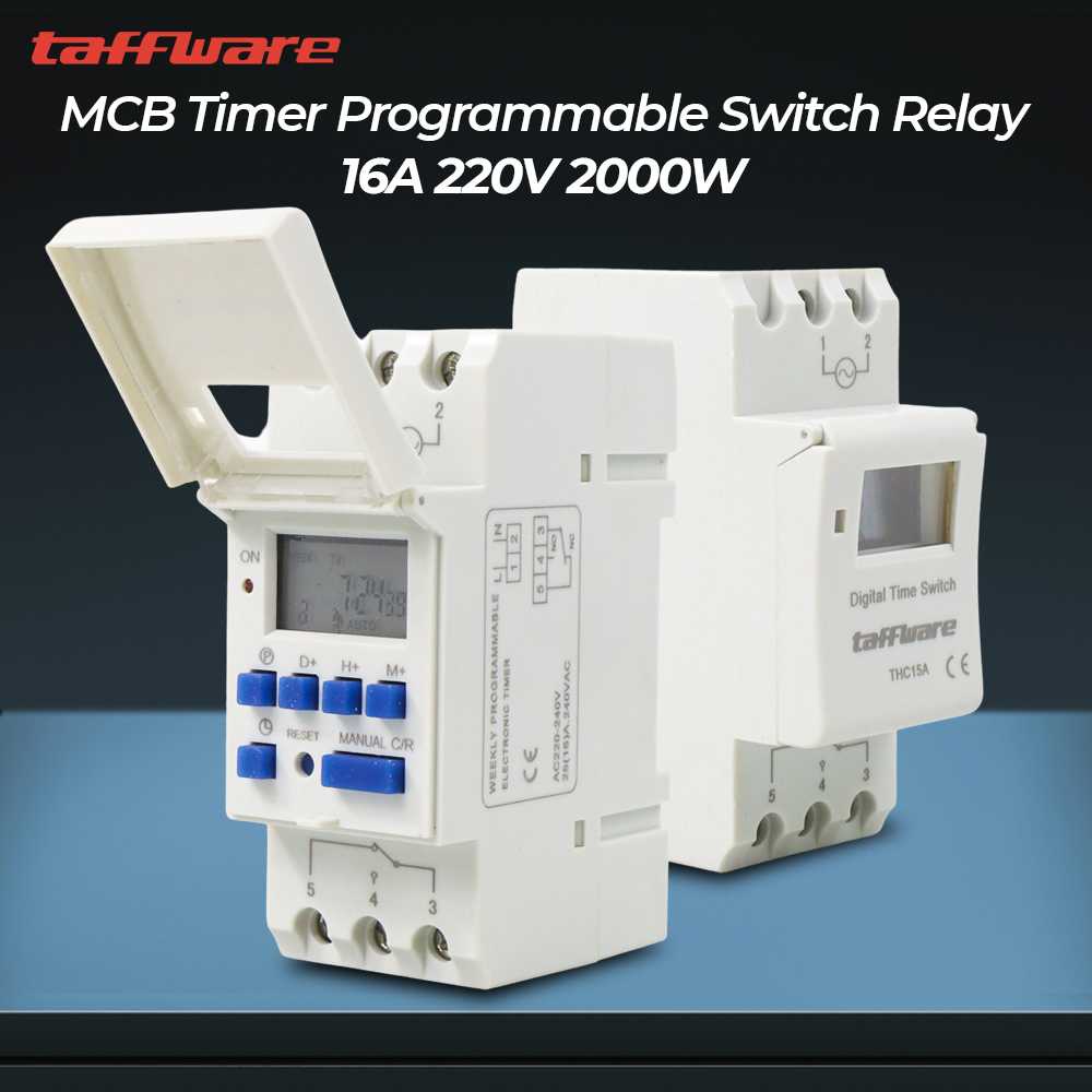 Mcb Automatic Timer / MCB Timer Programmable Switch Relay 16A 220V ...