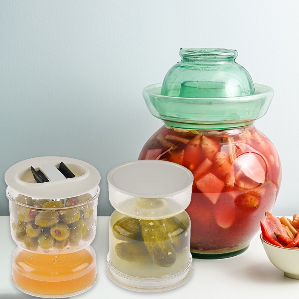 Plastic Korea Container Kimchi Jar Dry Wet Separation Pickled Cans