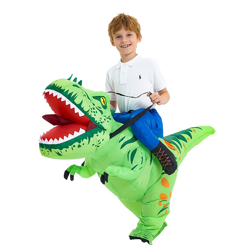 Kooy Inflatable Dinosaur Costume Riding Diplodocus T Rex Air Blow Up