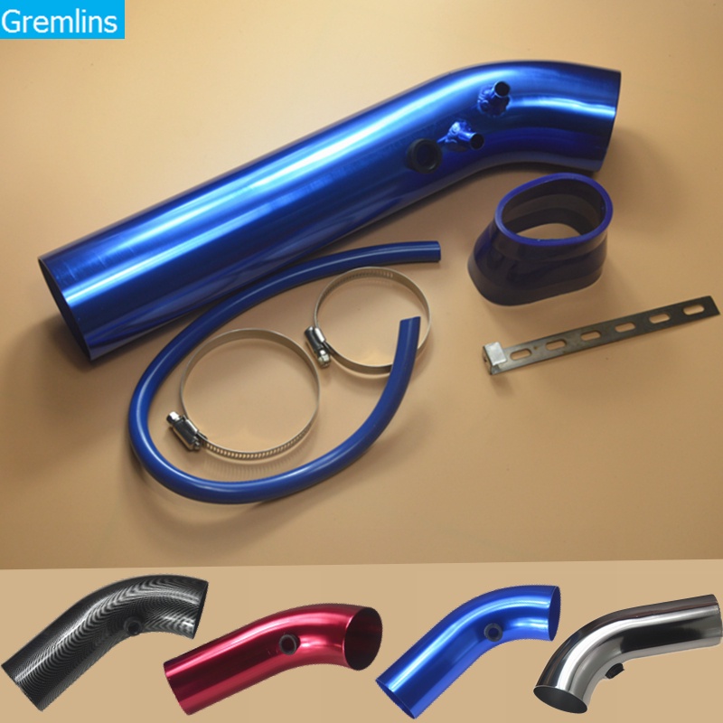 Air Intake Pipe Full Set 3" 76mm Car Cold Air Intake System Turbo