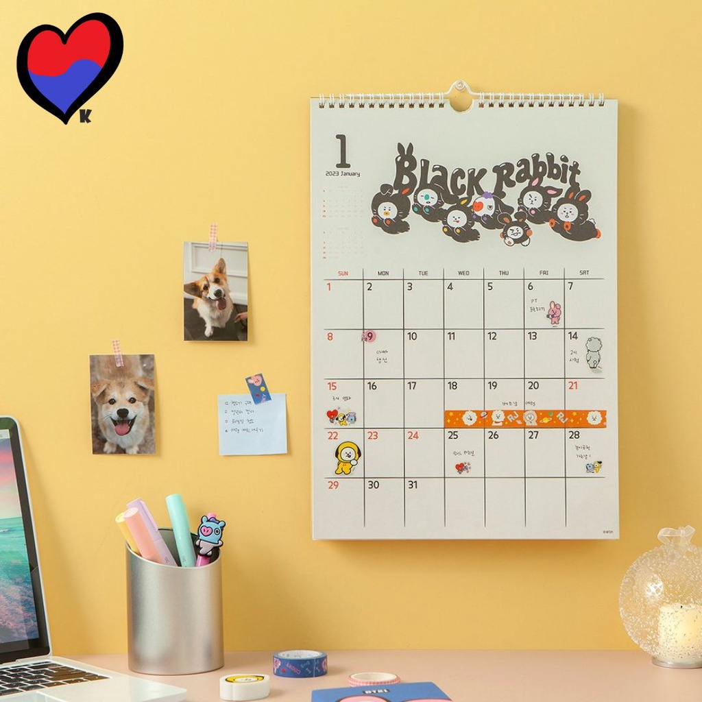 BT21 2023 Wall Calendar Poster Scheduler | Shopee Philippines