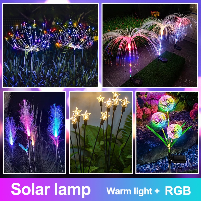 Solar Garden Firework Light Decorative Lights Christmas Light Solar ...