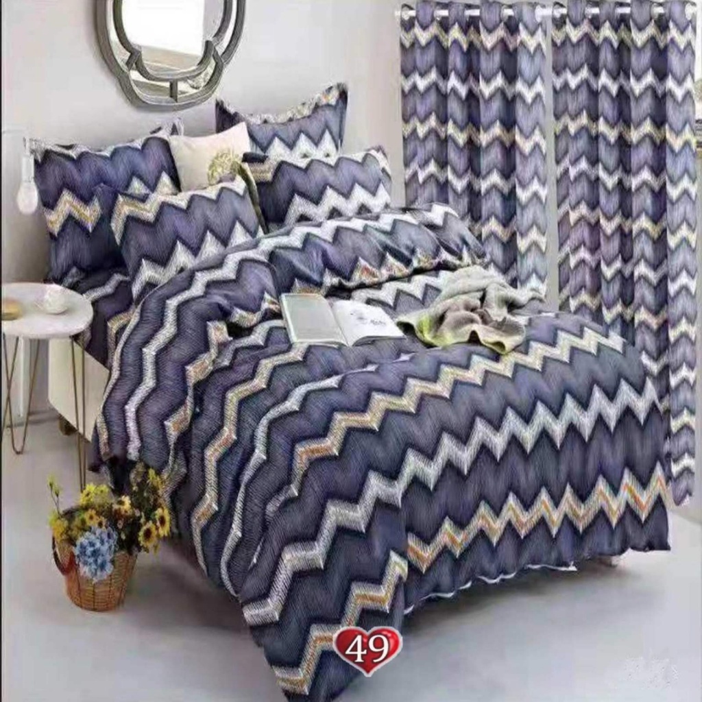 Villa Bedsheet Bed Cover Bedsheet Single 3 in 1 Pillow Case Bed Sheet Design Bedsheet Set