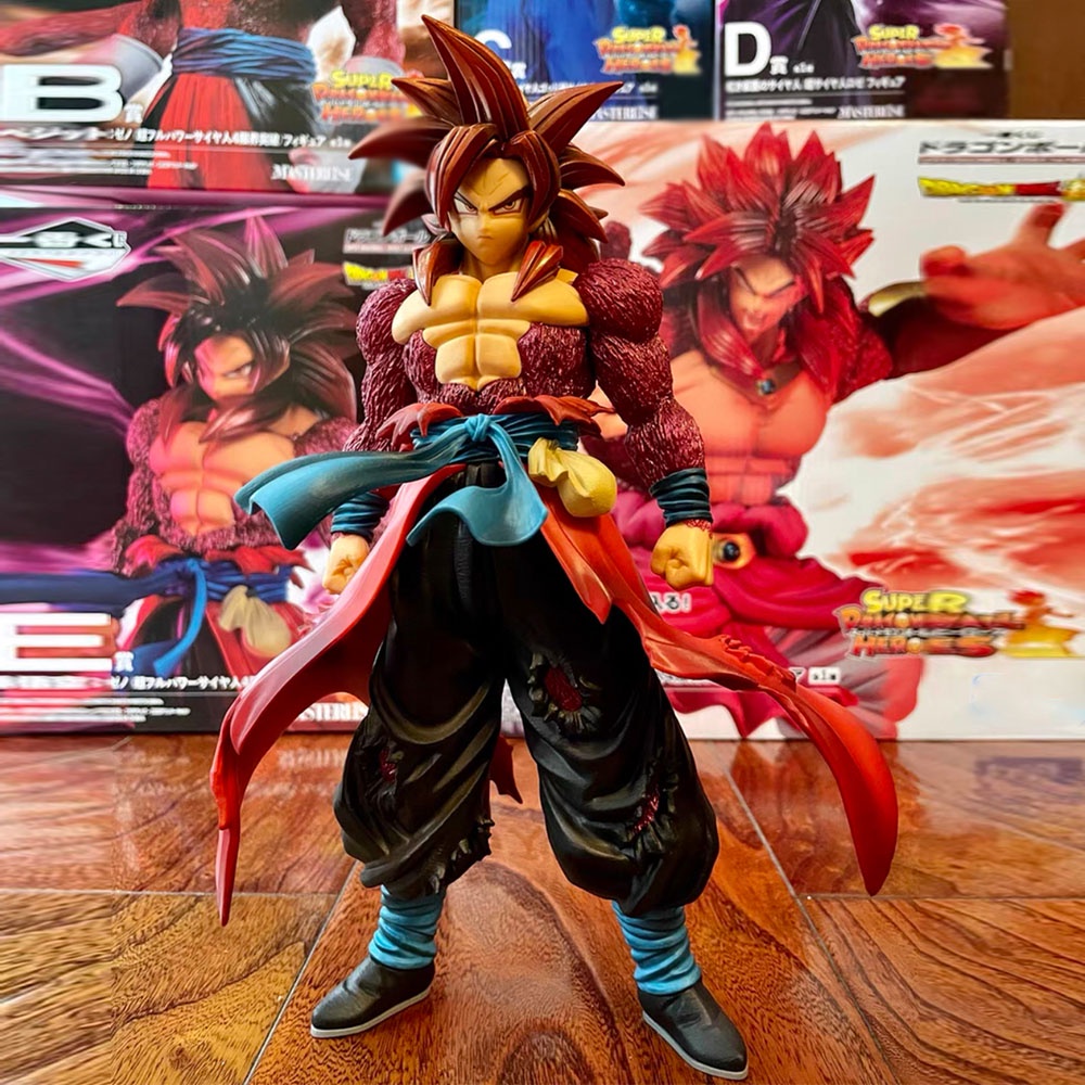 27cm Anime Dragon Ball Figures Gogeta Ssj4 Super Saiyan 4 Son Goku Vegeta Figurine Pvc Action 9378