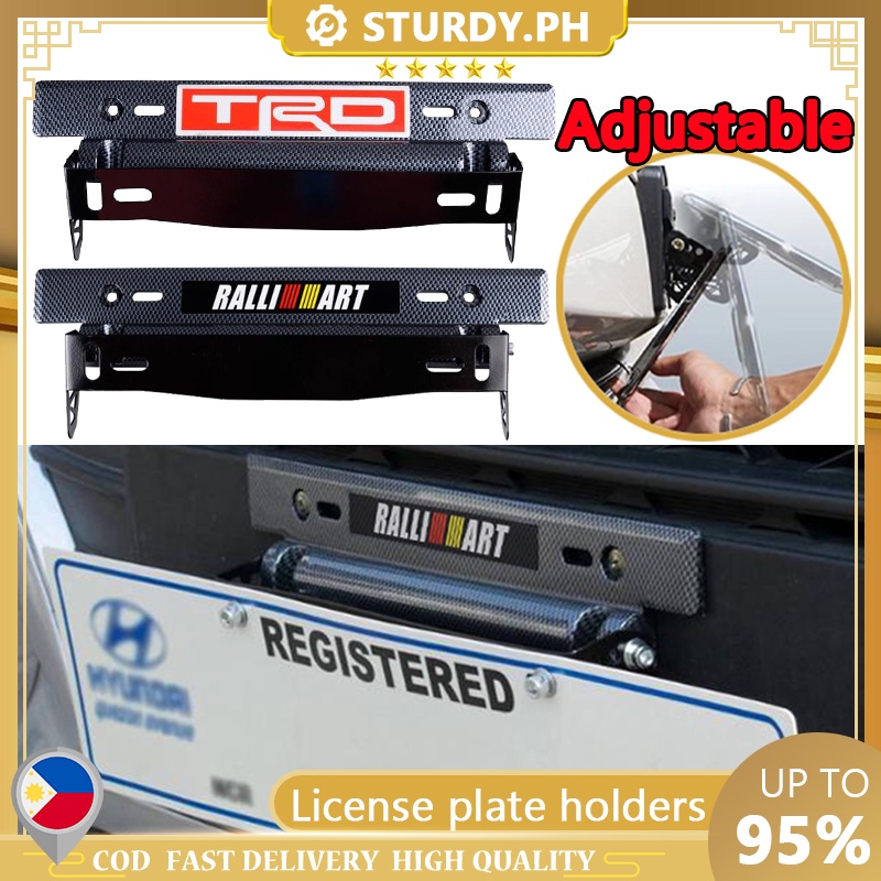 TRD/Ralliart Adjustable Tilting Plate Holder License plate adjustable