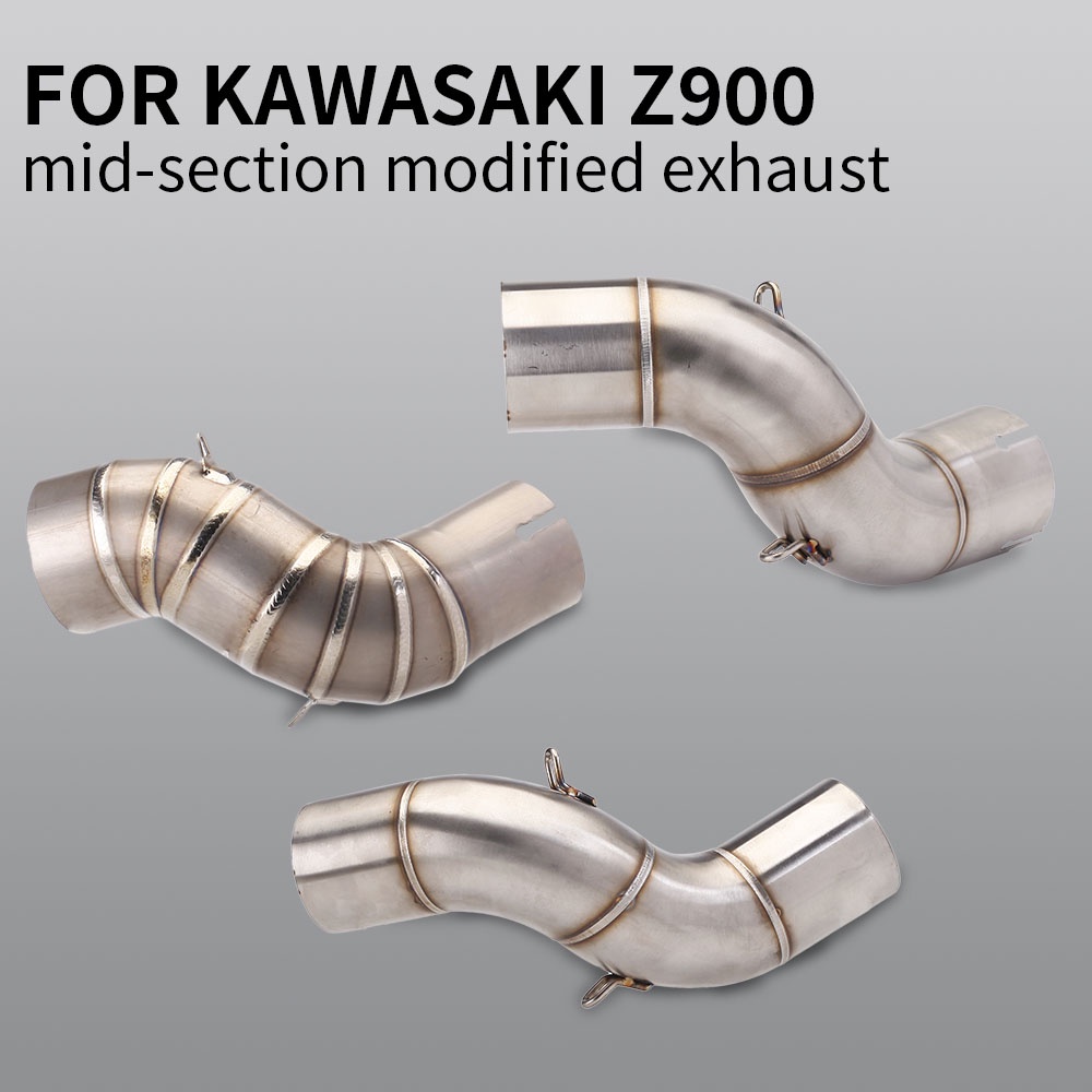 Slipon Mid Pipe for Kawasaki Z900 Motorcycle Exhaust Middle Pipe Tube