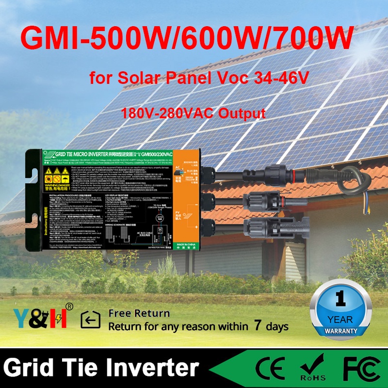 500w Solar Power Grid Inverter  Micro Solar Grid Tie Inverter