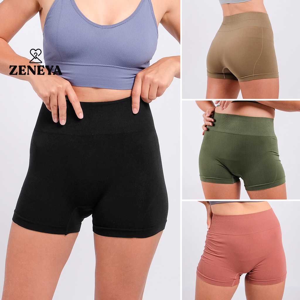 Zeneya Yoga Workout Cycling Shorts For Women Fitness Running Gym Short Active Sports Bike Wear