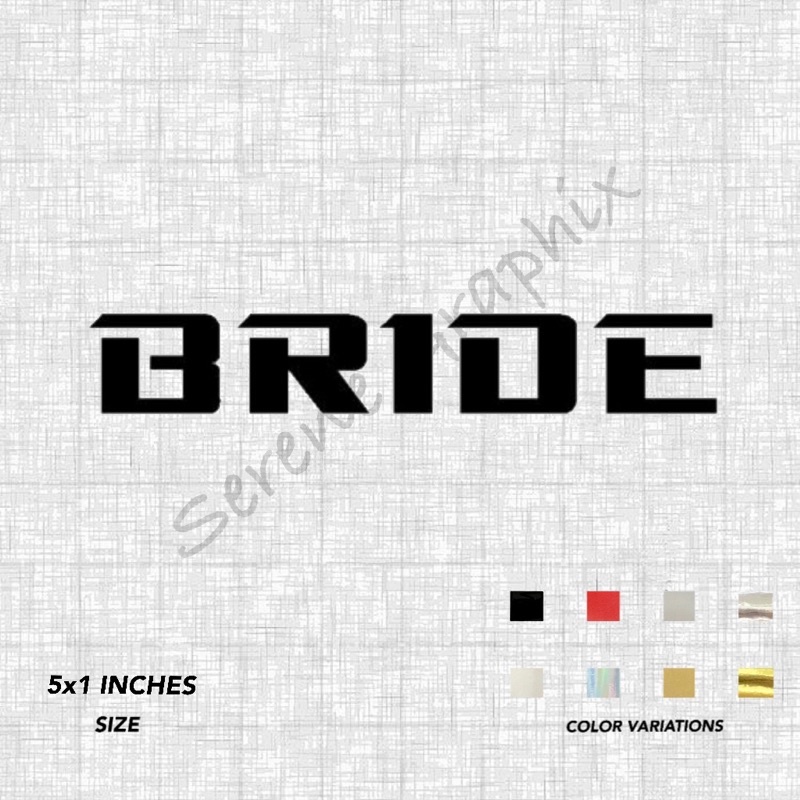 BRIDE Sticker - Waterproof Cut Out Sticker | Shopee Philippines