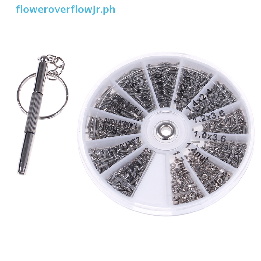 FRPH 600Pcs Tiny Screws Nut + Screwdriver Watch Eyeglass Glasses Repair Tool Set New HOT