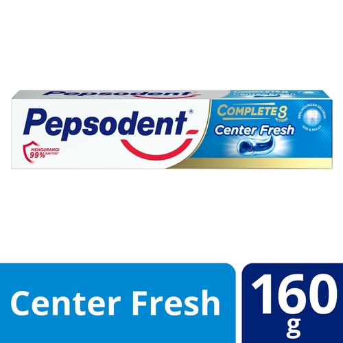 Pepsodent Complete Toothpaste 8 Center Fresh Toothpaste 160g Shopee