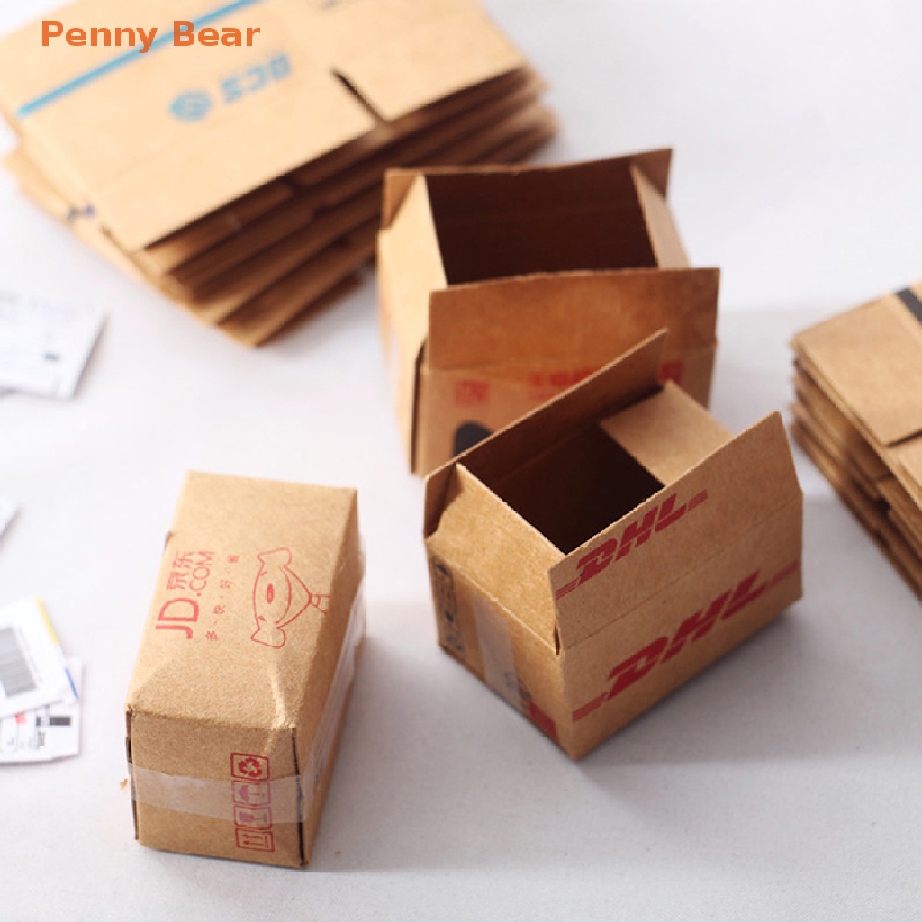 PennyBear 1Set Mini Carton Express Carton 1:12 Dollhouse Miniature ...