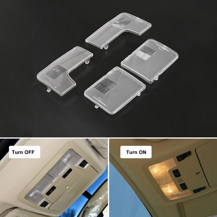 for 2006-2011 camry roof front rear dome map reading light cover vanity ...