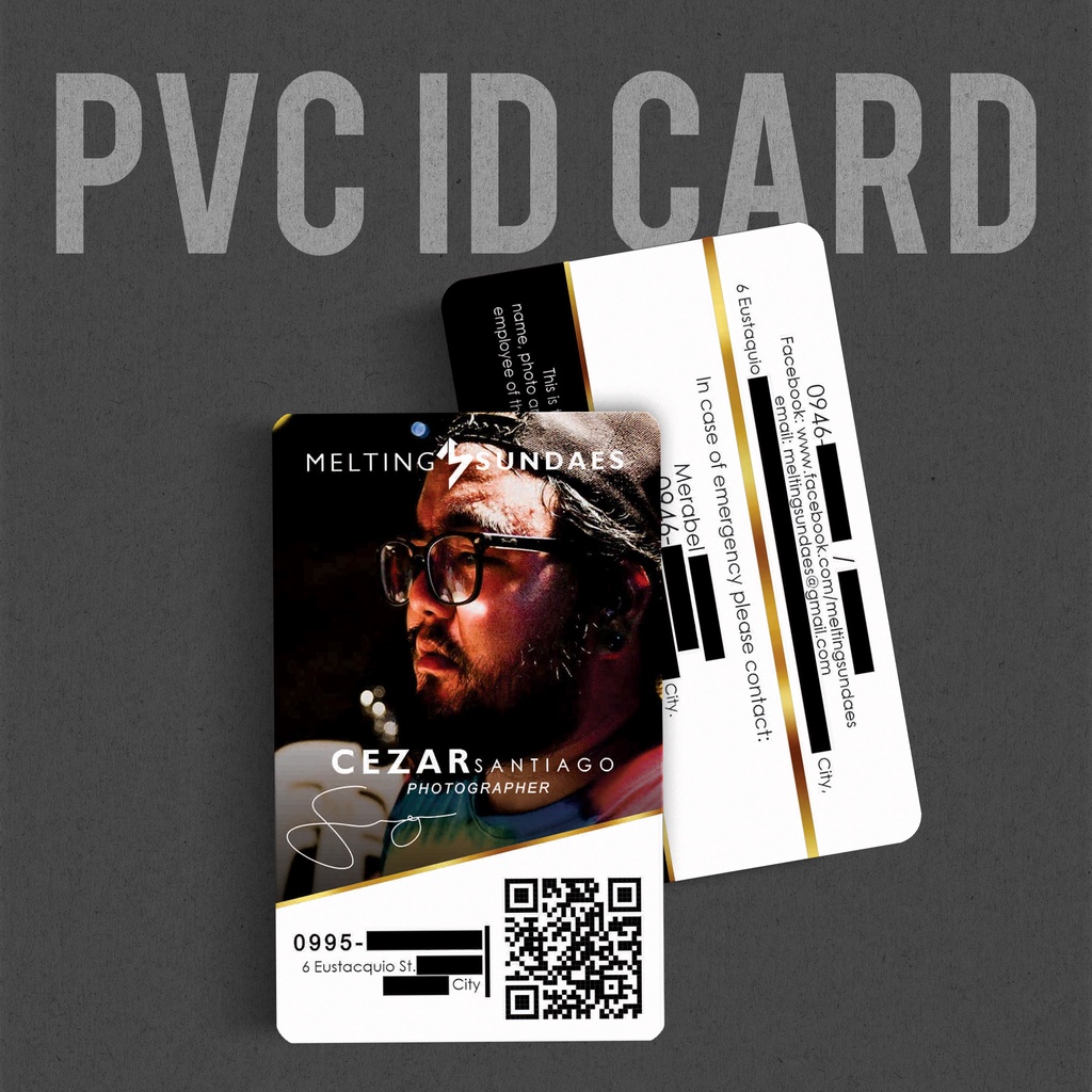 PVC id card Customized / personalized | Shopee Philippines