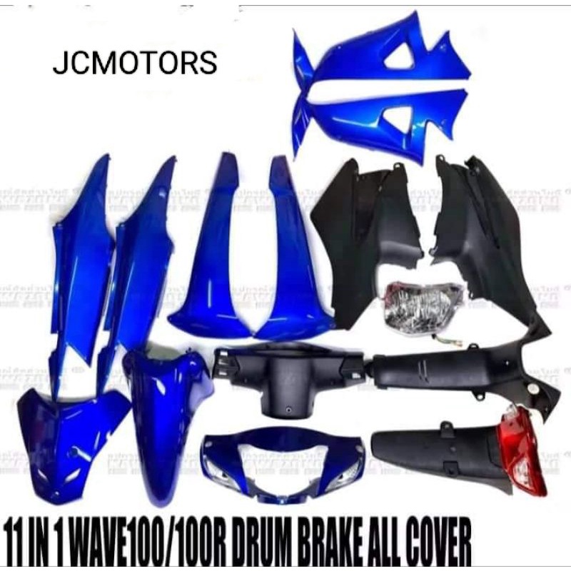 JCMOTORS Motorcycle Body kit Honda Wave 100/100R Full Set Shopee