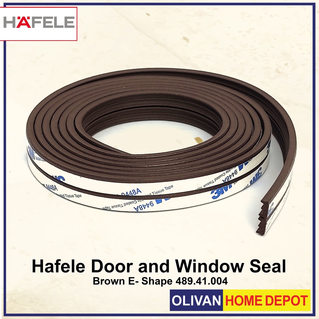 HAFELE Door and Window Seal Brown E Shape 489.41.004 Shopee Philippines
