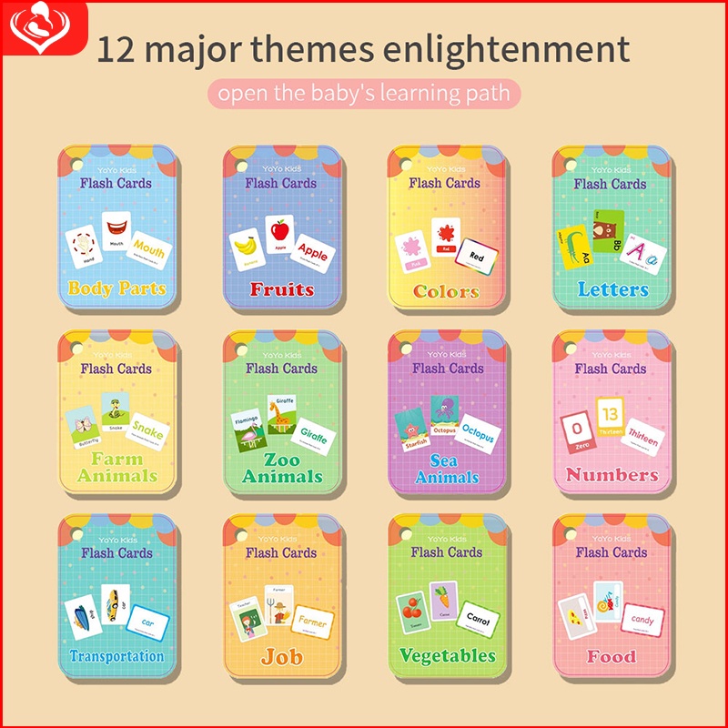 Flash Cards Baby Education Card Reading Learning English Machine